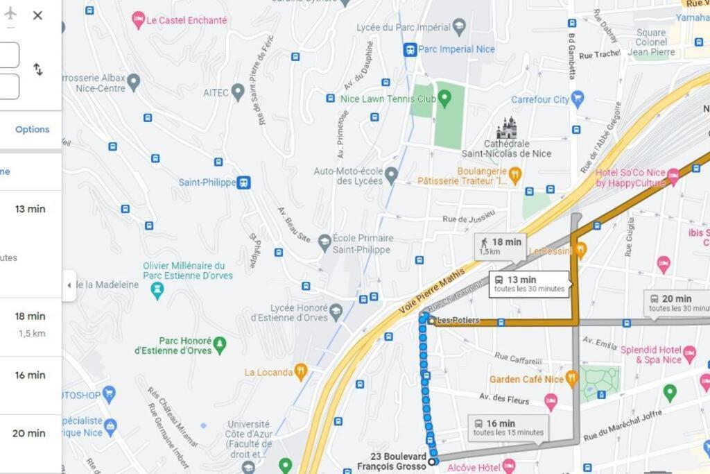 Bd Grosso Apt 4 Prs, 300M Plage, Clim, Parking Ница Екстериор снимка